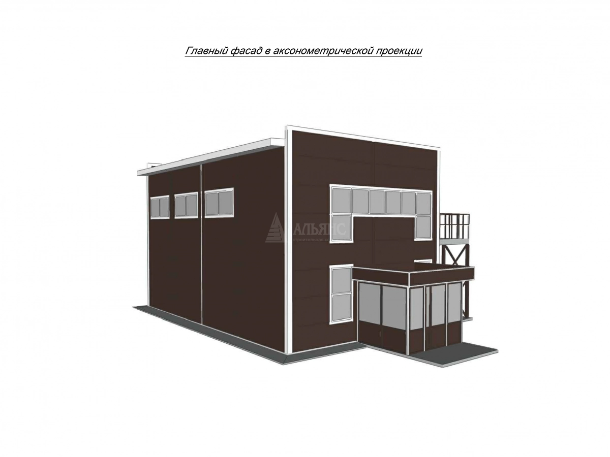 3D визуализация Оздоровительный центр из сэндвич-панелей - фото 7