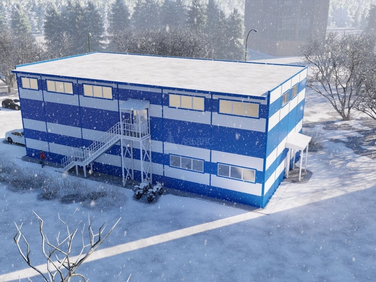 3D визуализация Торговый Центр из сэндвич-панелей - фото 6