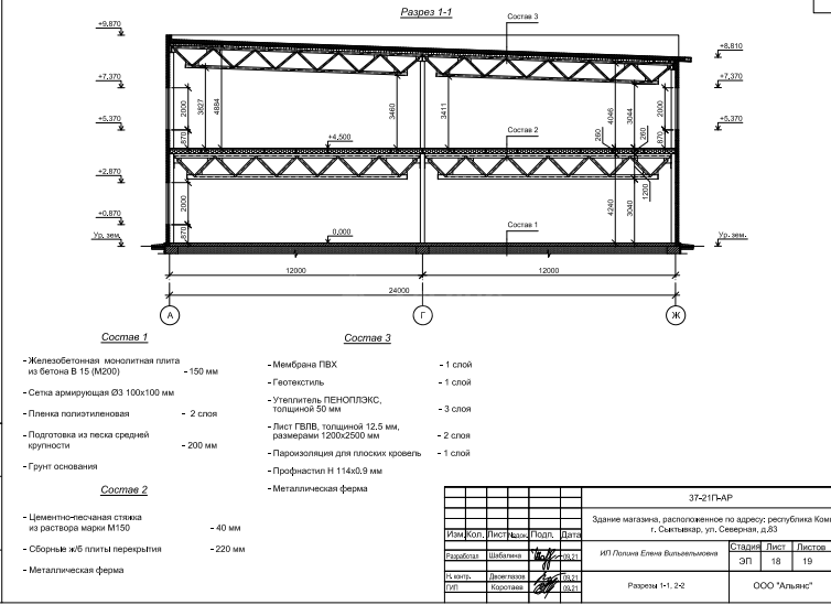 Планировка Торговый центр из сэндвич-панелей -  фото 3