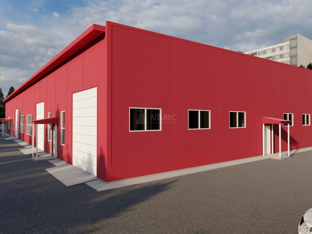 3D визуализация СТО из сэндвич-панелей - фото 6