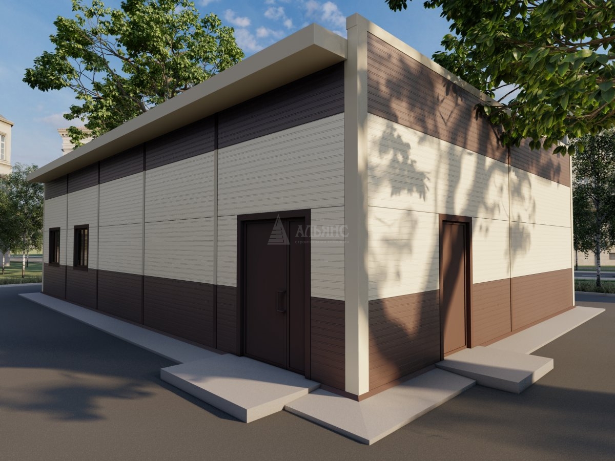 3D визуализация Кафе-столовая из сэндвич-панелей - фото 3